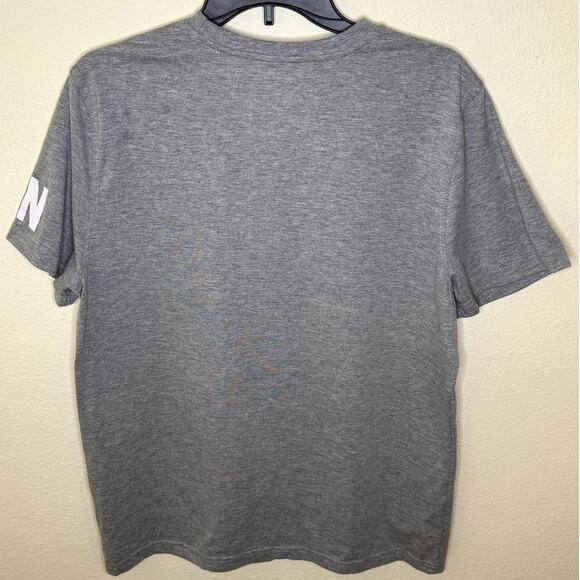 PARISH NATION Mens gray short sleeve  crew neck t-shirt with size LARGE - Picture 2 of 9